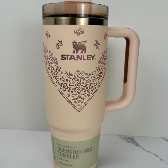 Mesa Rose Stanley Collection 30oz Tumbler Limited Edition, Conch Floral Bandana - Picture 1 of 8